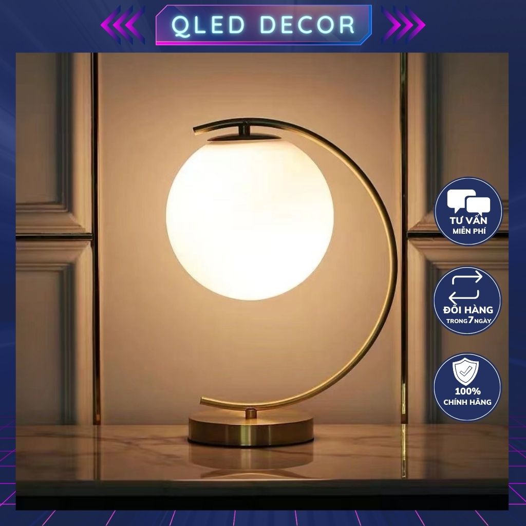 ĐÈN BÀN QUẢ CẦU HÌNH CUNG TRĂNG ( đã gồm cả bóng Led 3 chế độ ánh sáng)