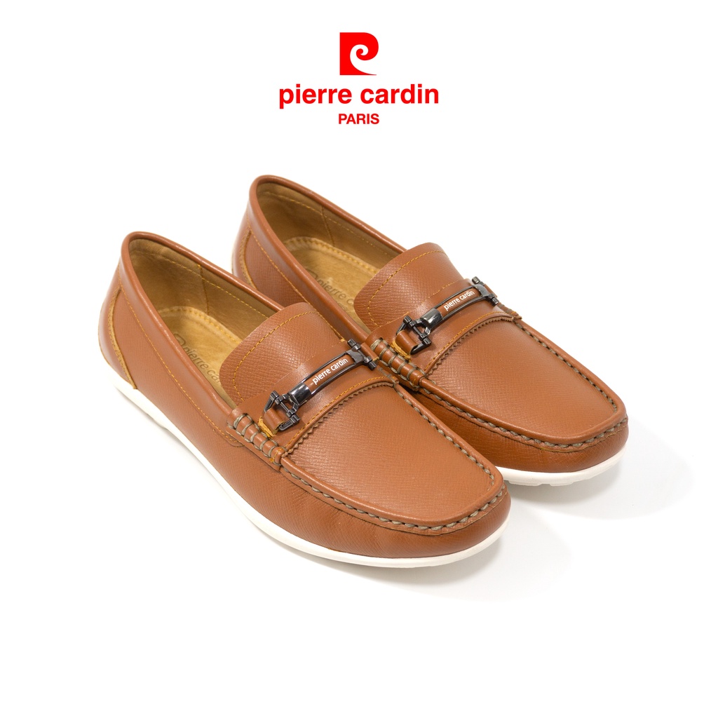 Ảnh Giày lười nam Pierre Cardin Pháp da bò thật, kiểu dáng năng động, logo thiết kế tinh tế - 517 chính hãng 1