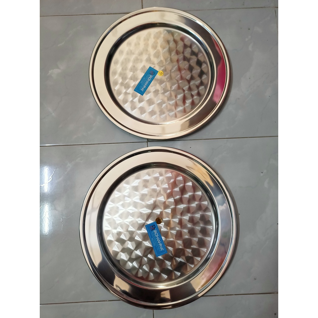Mâm tròn inox 304 - BẢO THÀNH PHÁT - 40cm | Shopee Việt Nam