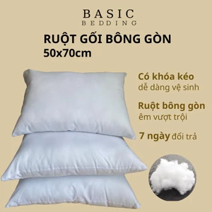 COMBO 2 chiếc Ruột gối bông gòn 50x70cm 1,6kg
