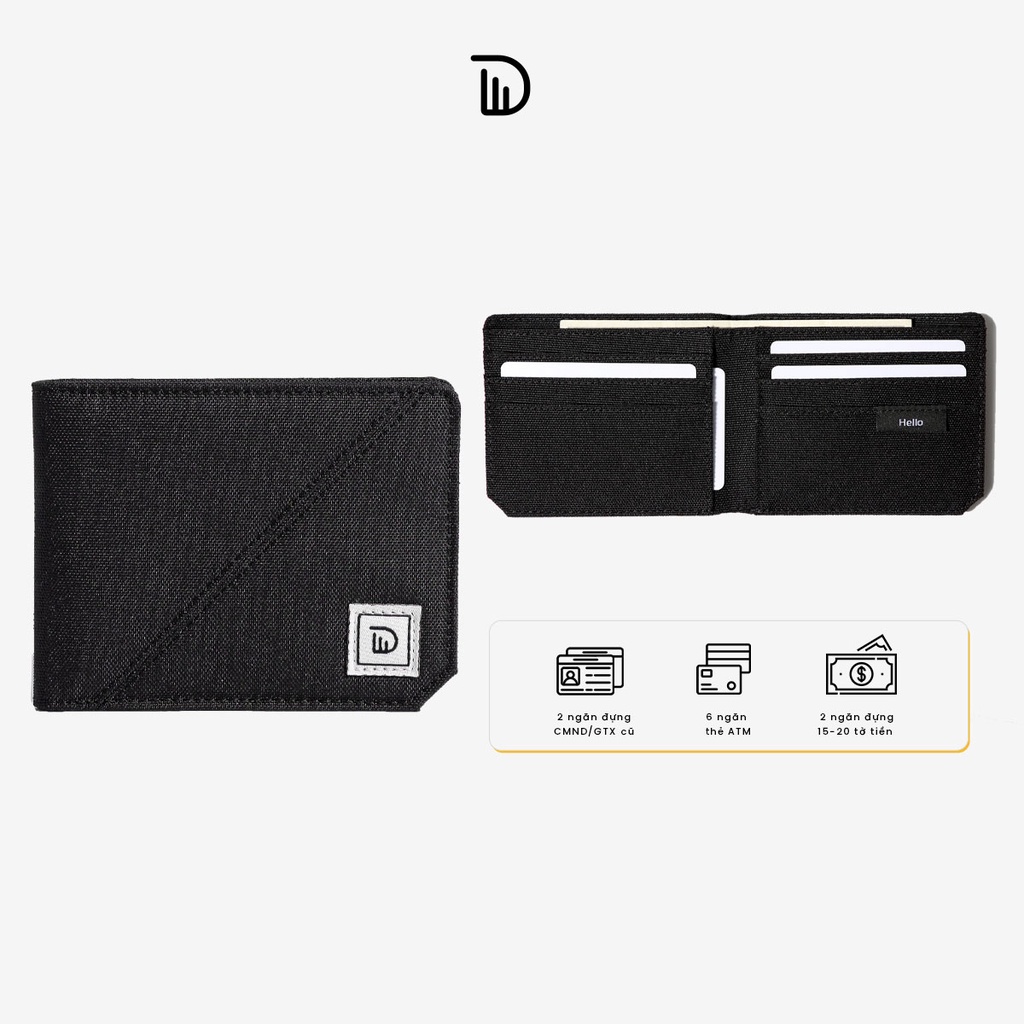 Mô tả Ví vải DIM Basic Wallet - 2