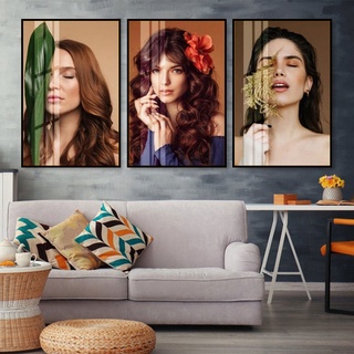 Tranh Treo Tường Tóc Nghệ Thuật - Tranh Treo Salon Tóc, Make Up Laminate Tráng Gương
