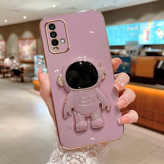 ốp lưng Redmi 9t Redmi note 9 TPU Mạ điện 3D Phi hành gia có chân đế ốp điện thoại Redmi 9t Redmi note 9
