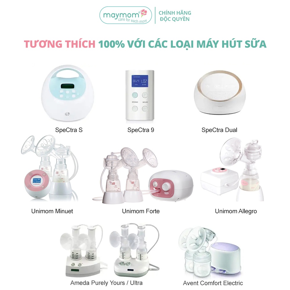 Ảnh Dây Hút Sữa Unimom Thương Hiệu Maymom, Không Chứa BPA, An Toàn 100%, Vệ Sinh Dễ Dàng 3