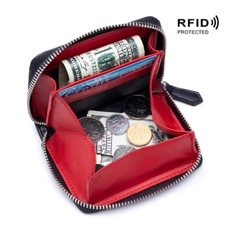 Bàn chải chống trộm RFID Ví đựng tiền xu Nhật Bản Ví đựng tiền xu unisex có khóa kéo lưu trữ tiền xu