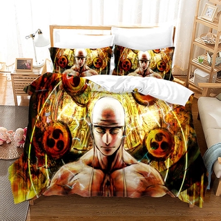 G13 Anime ONE PIECE 3IN1 Bộ Drap giường đơn Kích thước đôi Drap giường Phòng ngủ Bộ gối có thể giặt được G13