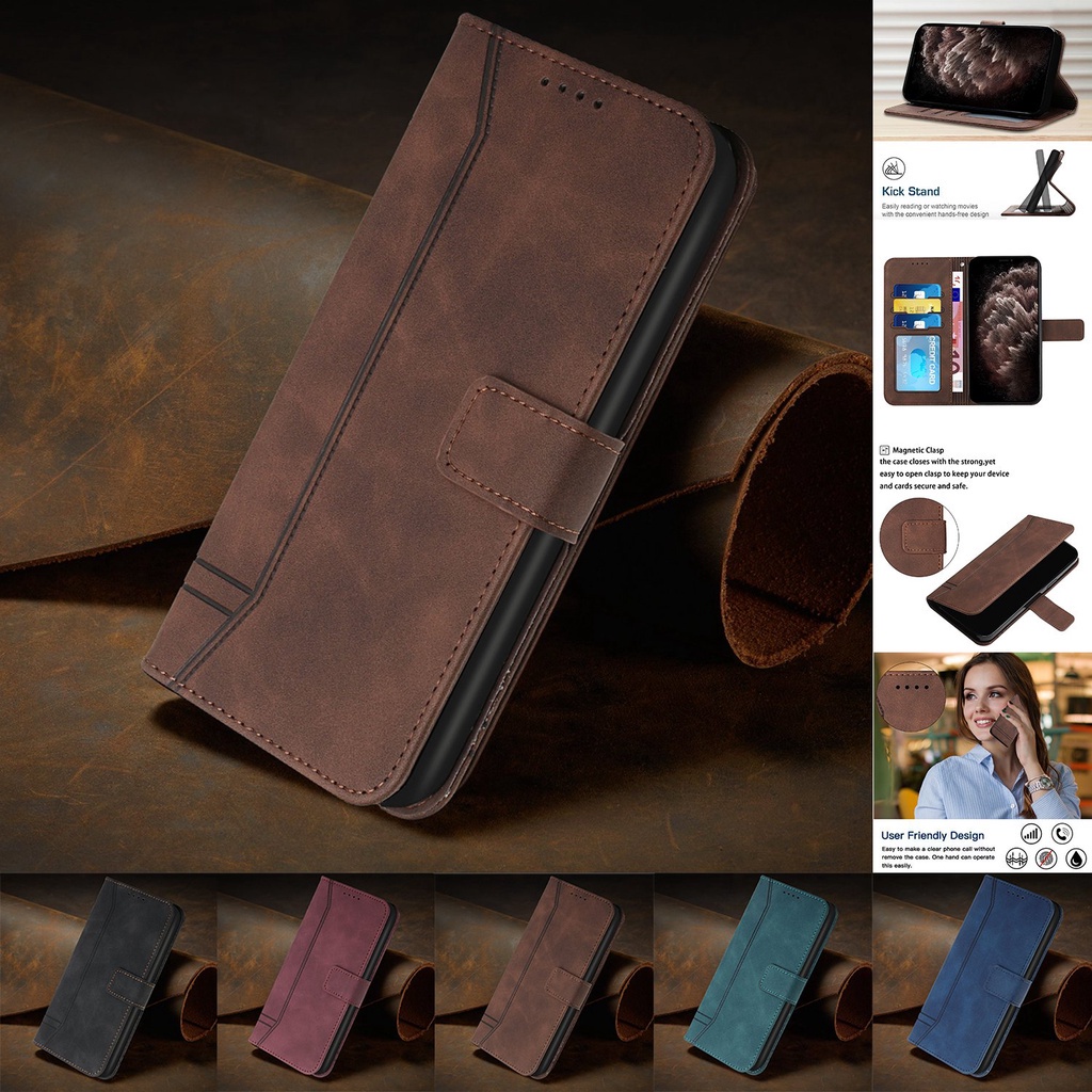 Ốp Điện Thoại Da Dạng Ví Nắp Lật Chống Sốc 003 Cho Huawei Nova5T Y6P Y7A Y9 Prime 2019 Y9 2019 Y7 2019 Y6 2019 Y7 Y6 2018 PSMART 2019