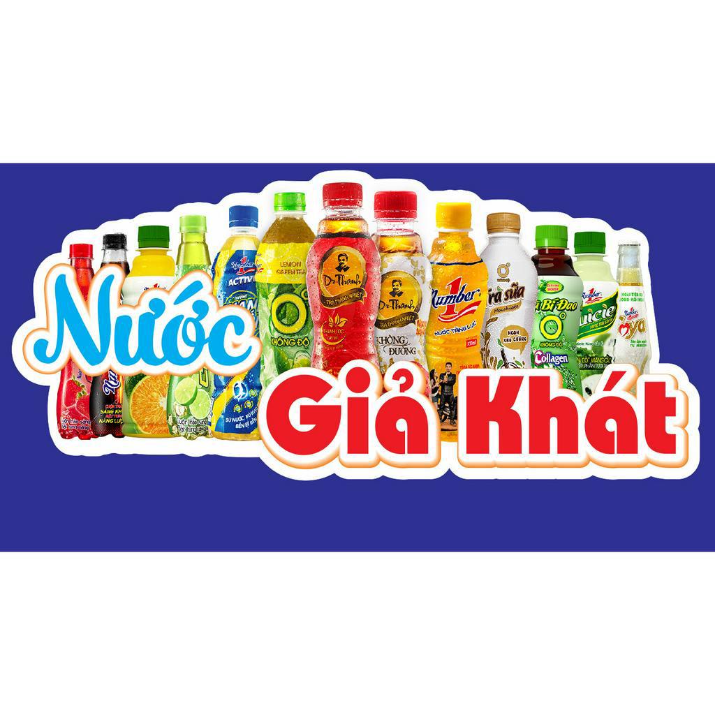Sticker Decal Nước Mía, giải khát, kem bóc dán trang trí quán, tủ kính, xe bán hàng nhiều kích thước giá siêu rẻ