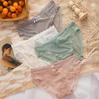 Quần Lót Nữ Ren Lưới Viền Ren Sexy Cao Cấp,.,.;