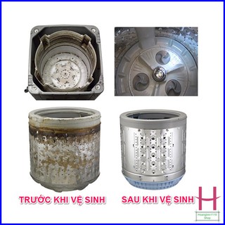 Bột tẩy vệ sinh lồng giặt Hàn Quốc gói 450 gr { H }
