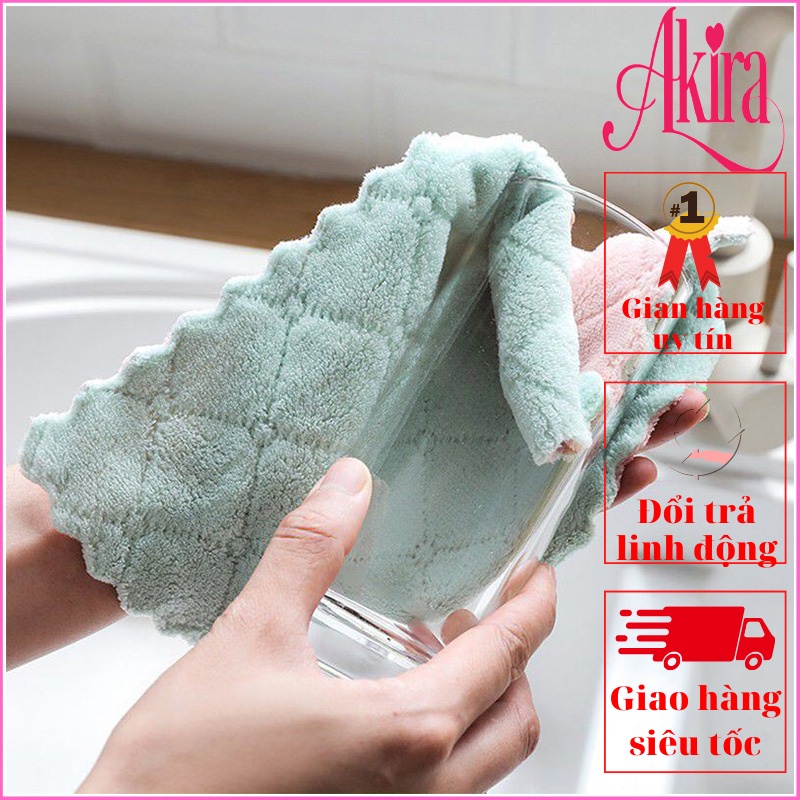 Khăn lau bếp đa năng 2 mặt siêu thấm (lau bếp, bát đĩa, bàn ghế...) chống dính dầu mỡ hai mặt