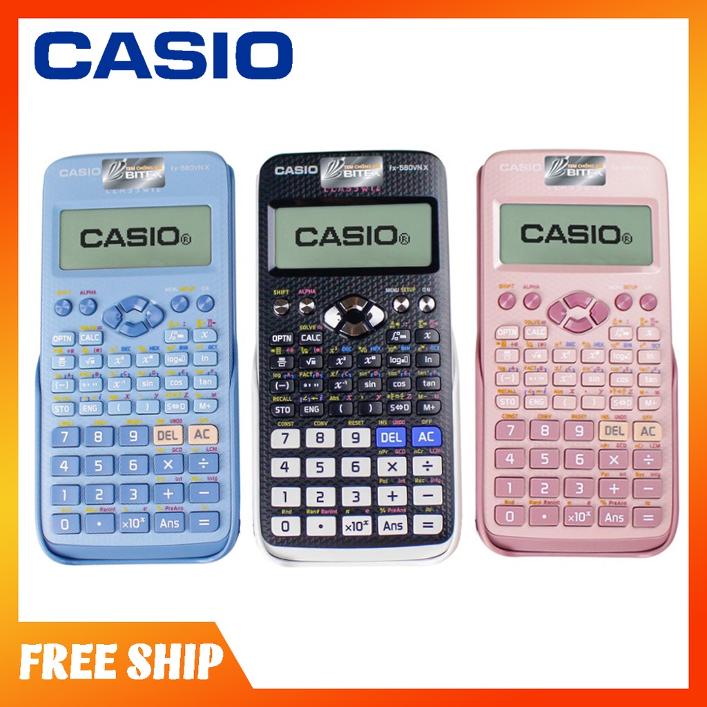 May tinh CASIO FX 580 VNX 521 tinh n ng b o hanh 7 n m chinh hang Bitex c mang vao phong thi Shopee Vi t Nam