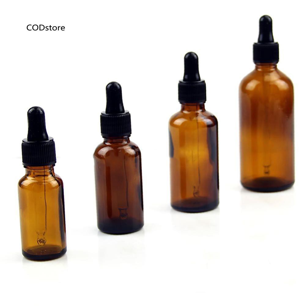 Lọ ống bóp nhỏ giọt rỗng 10ml-100ml bằng thủy tinh đựng tinh dầu tiện dụng