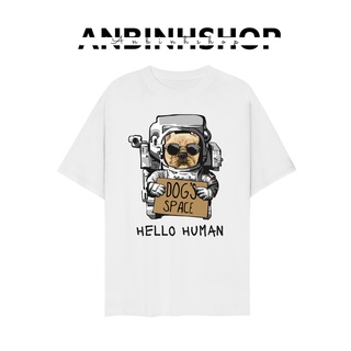 Áo thun nam nữ uinisex form đẹp in hình hello human cực ngầu chất vải mềm mịn mát từ AnbinhShop