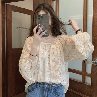 Hàng Mới Về Áo Sơ Mi Dài Tay Dáng Rộng Phong Cách Hàn Quốc Baju Wanita Lengan Panjang Hàng Mới Dành Cho Bạn Nữ