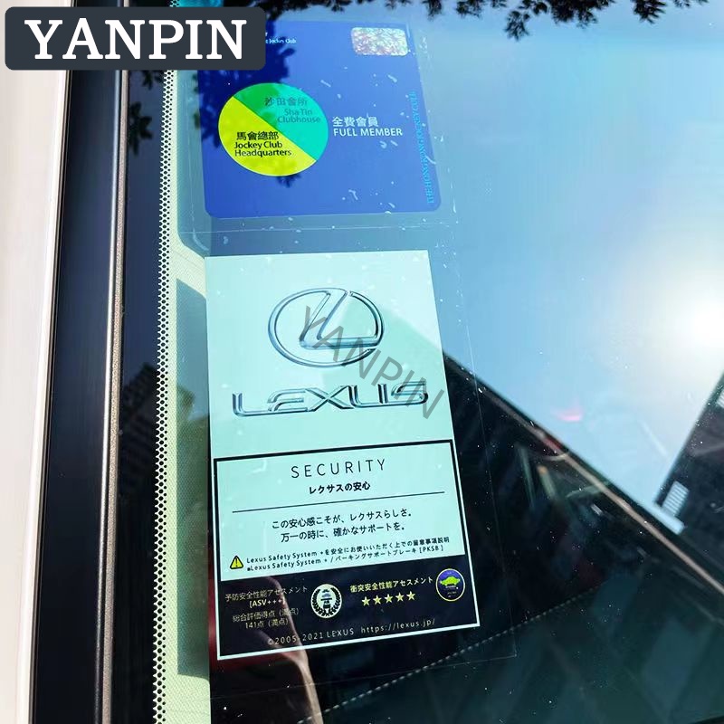 Lexus Miếng Dán Tĩnh Điện Trang Trí Kính Chắn Gió Xe Hơi IS250 CT200H ES250 GS250 IS250 LX570 LX450d NX200T RC200T RX300 RX330 RX350
