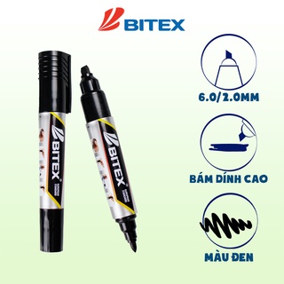 Bút lông dầu Bitex PM01 mực xanh, đỏ, đen