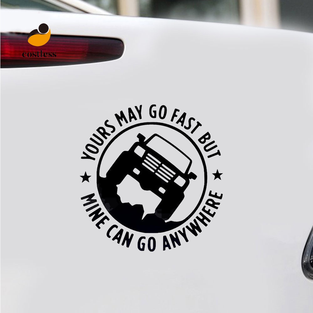 Chi Tiết| Decal DáN Trang Trí HìNh Chữ Vui NhộN Cho Xe Hơi/Xe TảI 4X4