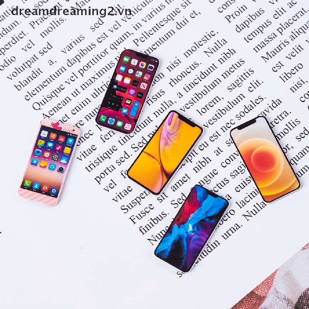 Mô hình điện thoại di động thu nhỏ tỉ lệ 1:12 cho trang trí nhà búp bê