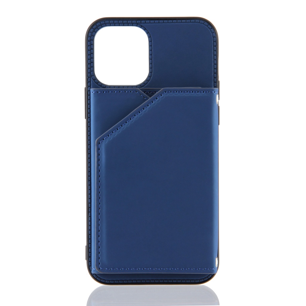For Ốp điện thoại mặt da mềm màu trơn có ví đựng thẻ thích hợp cho iPhone 13 Pro Max Mini 6.7 6.1 5.4
