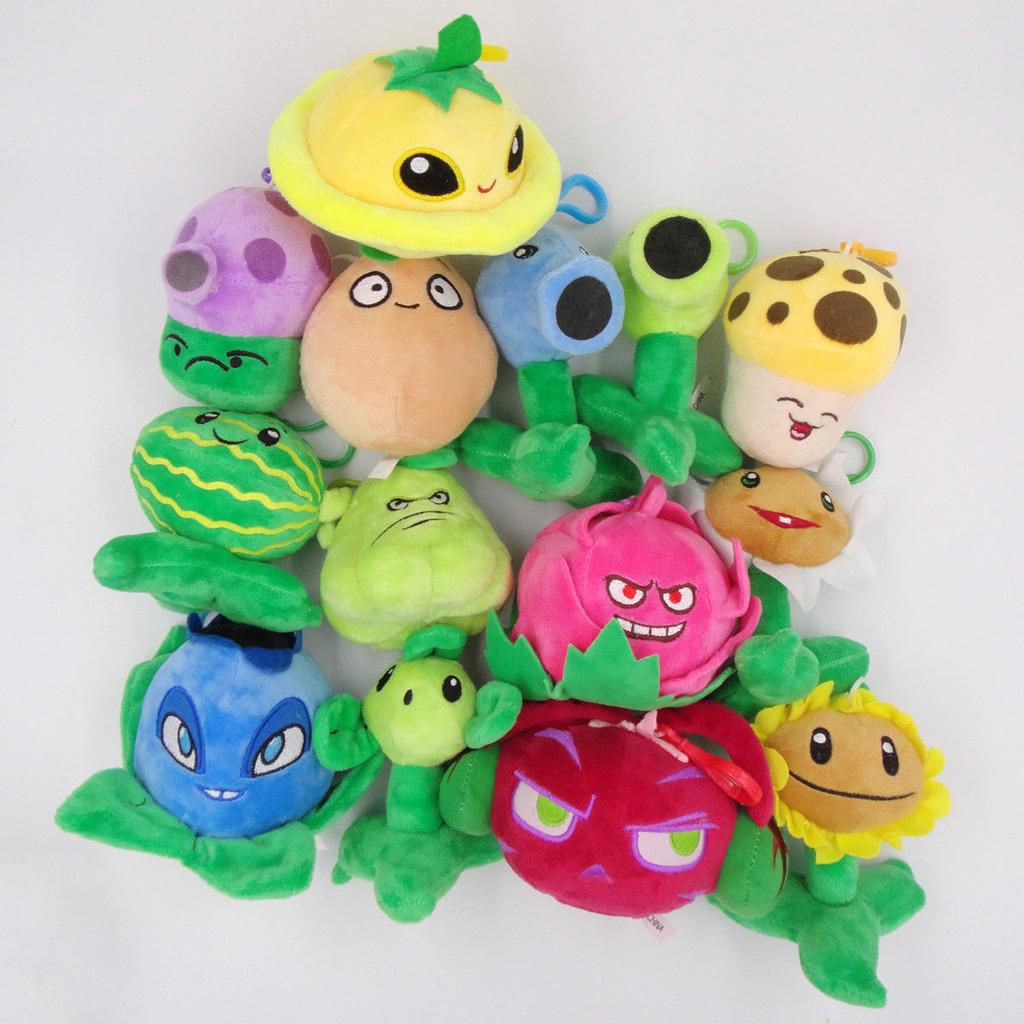 Thú Nhồi Bông Mềm Hình Plants Vs Zombies 10cm - 20cm