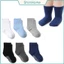 Set 2 đôi Tất len cao cổ chống trượt màu trơn cho bé trai bé gái sơ sinh 0-5 tuổi ShinHome