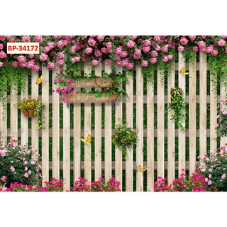Tranh 3D dán tường Hoa Dây Leo nhiều kiểu dáng, giả tường gạch xi măng decor quán cà phê