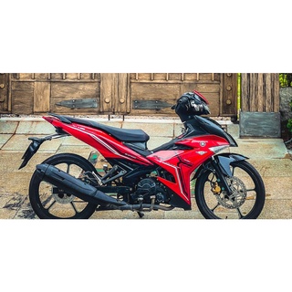 Tem Rời Dán Xe Exciter 150 Mẫu  Đỏ Đen Cực Hot, Hàng 3 Lớp Chất Lượng Cao .Team Decal