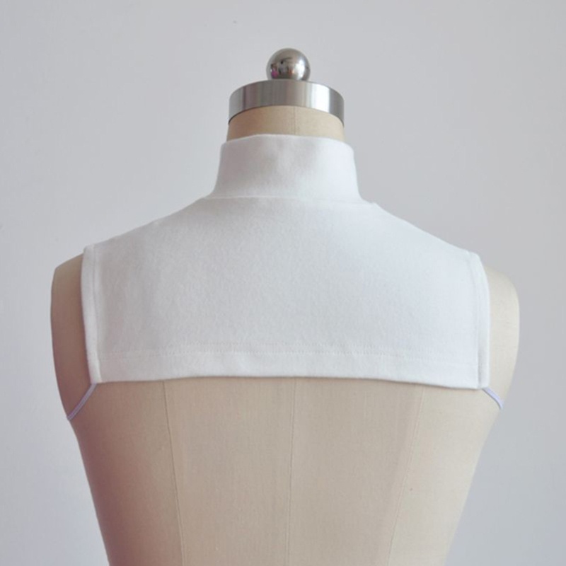 Unisex Solid Color Turtleneck Half  Dickey Detachable Fake Collar Neck Warmer