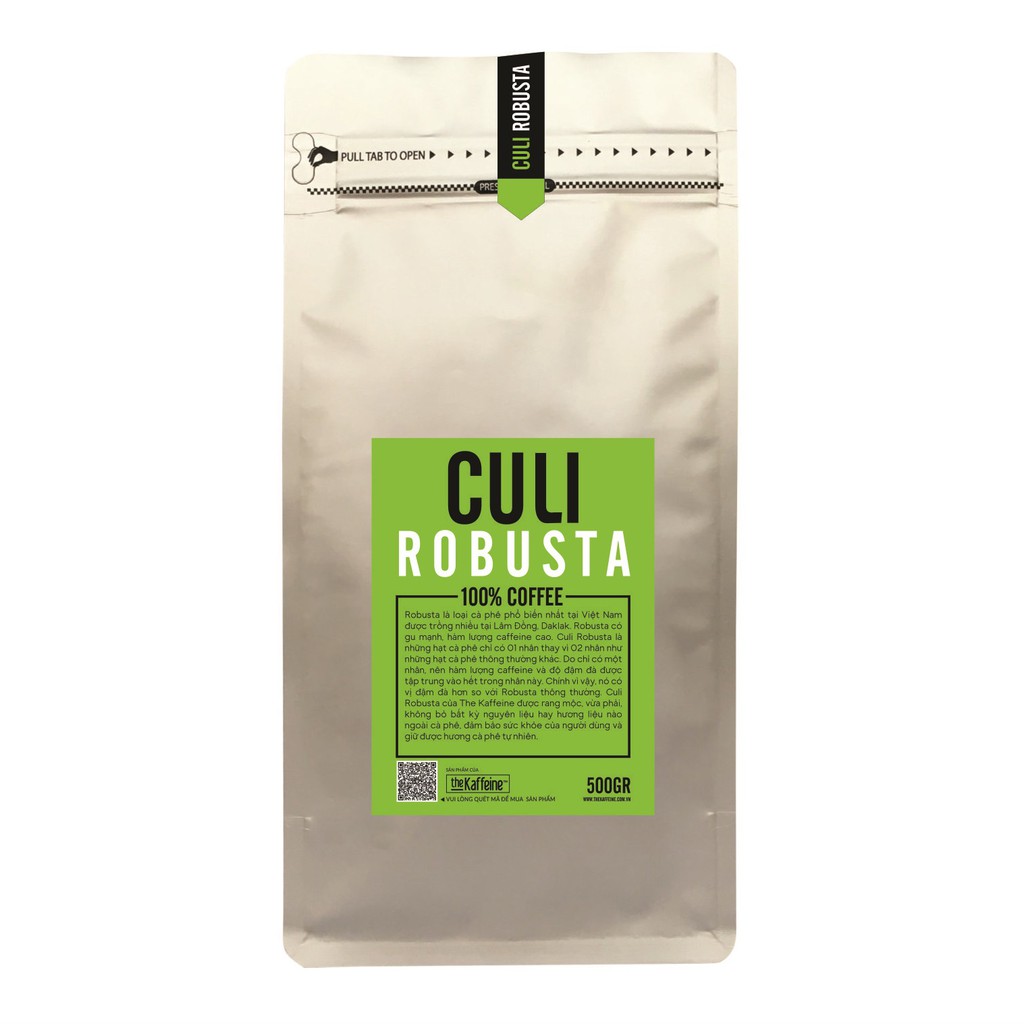[Mã BMLTA35 giảm đến 35K đơn 99K] Cà phê Culi Robusta 500g The Kaffeine Coffee
