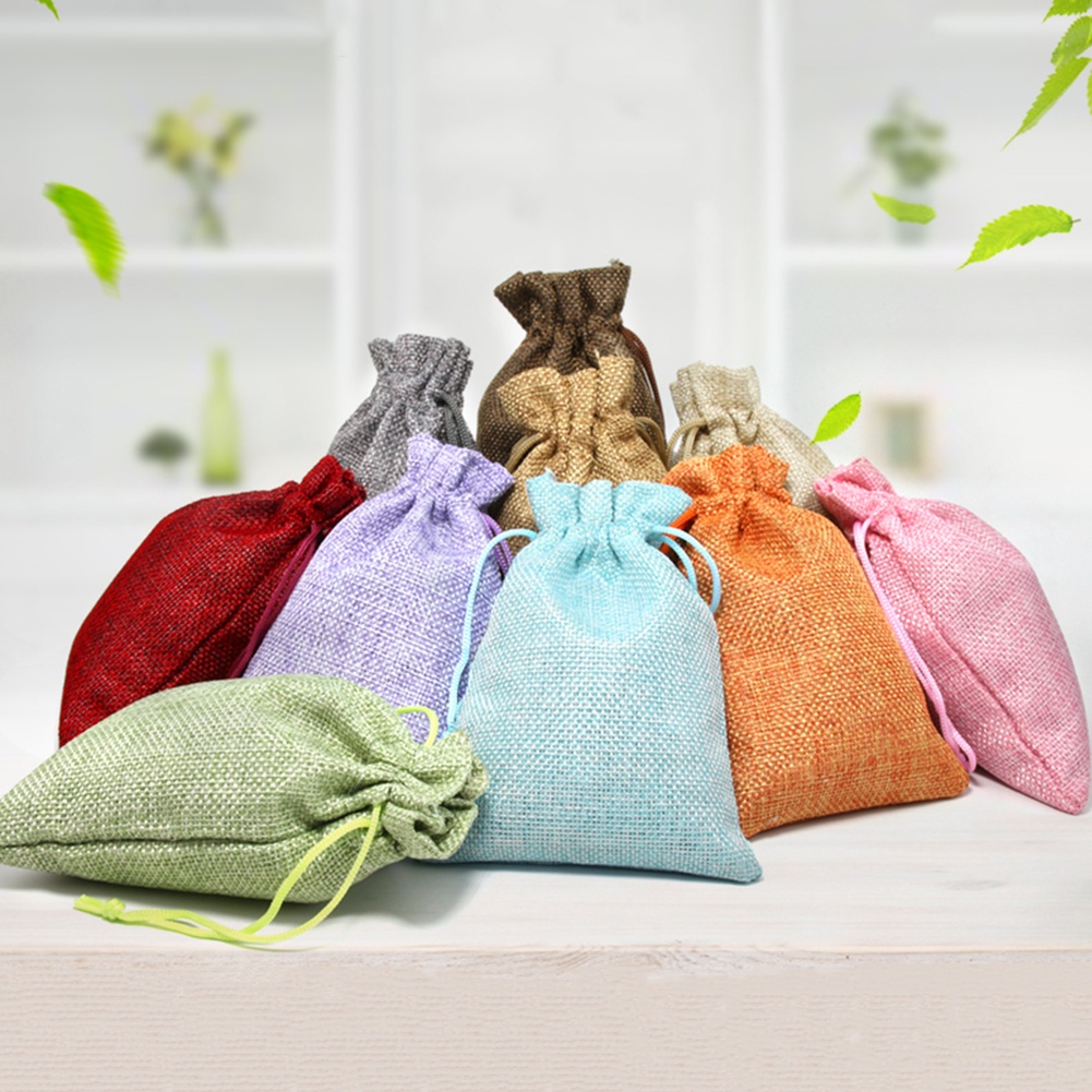 Túi dây rút làm bằng vải cotton màu sắc ngọt ngào | Shopee Việt Nam