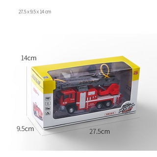 Mô hình xe ô tô chở rác, xe cứu hỏa ,xe cứu thương, xe tăng, xe cẩu có âm thanh, đèn và mở cửa được