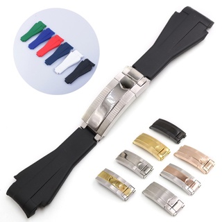 Dành cho cao su 21mm Deepsea Rolex Seadweller Sea Dweller Rolex Deep Sea watchband Dây đeo đồng hồ 44mm