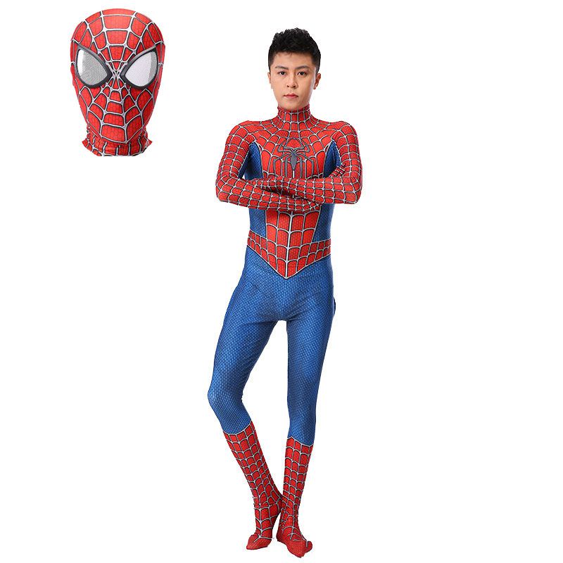 Raimi Spider-Man cosplay costume cho người lớn và trẻ em, phù hợp Halloween