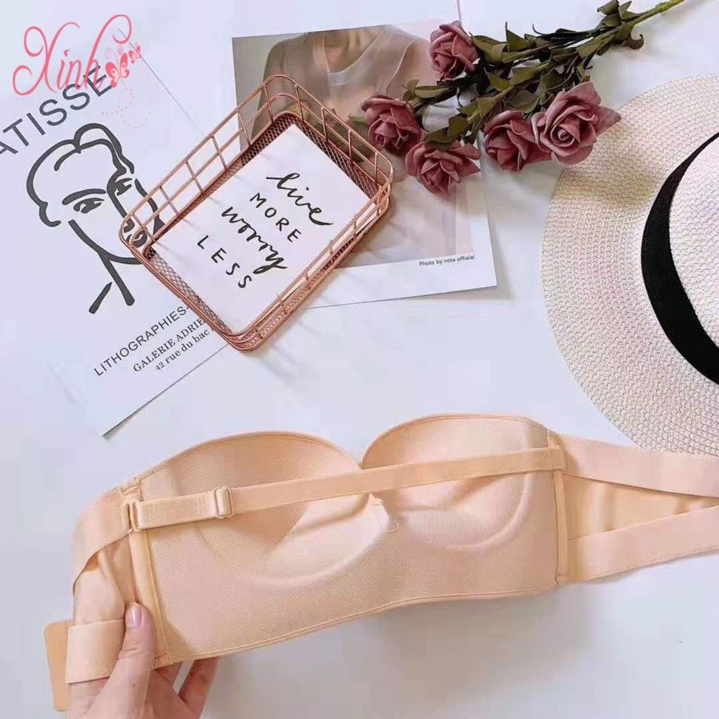Áo Ngực Không Dây Không Gọng Nâng Ngực Chống Tuột Cài Trước Siêu Quyến Rũ 336