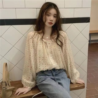 Hàng Mới Về Áo Sơ Mi Dài Tay Dáng Rộng Phong Cách Hàn Quốc Baju Wanita Lengan Panjang Hàng Mới Dành Cho Bạn Nữ