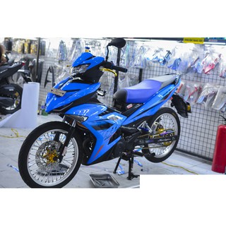 Tem trùm exciter 150 xanh đen mẫu mới, độ team trùm decal xe máy ex dán đời 2015-2020