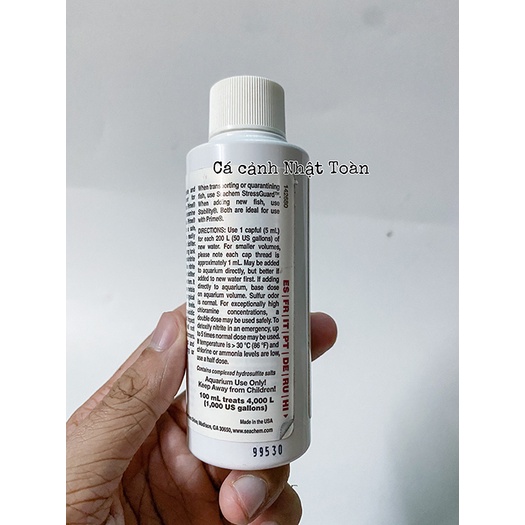 DUNG DỊCH KHỬ CLO NH3 NO2 NO3 SEACHEM PRIME 100ML CHO HỒ CÁ