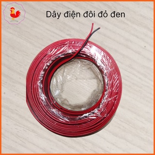 Dây điện đôi đỏ đen mềm chịu tải 4A 2x0,5