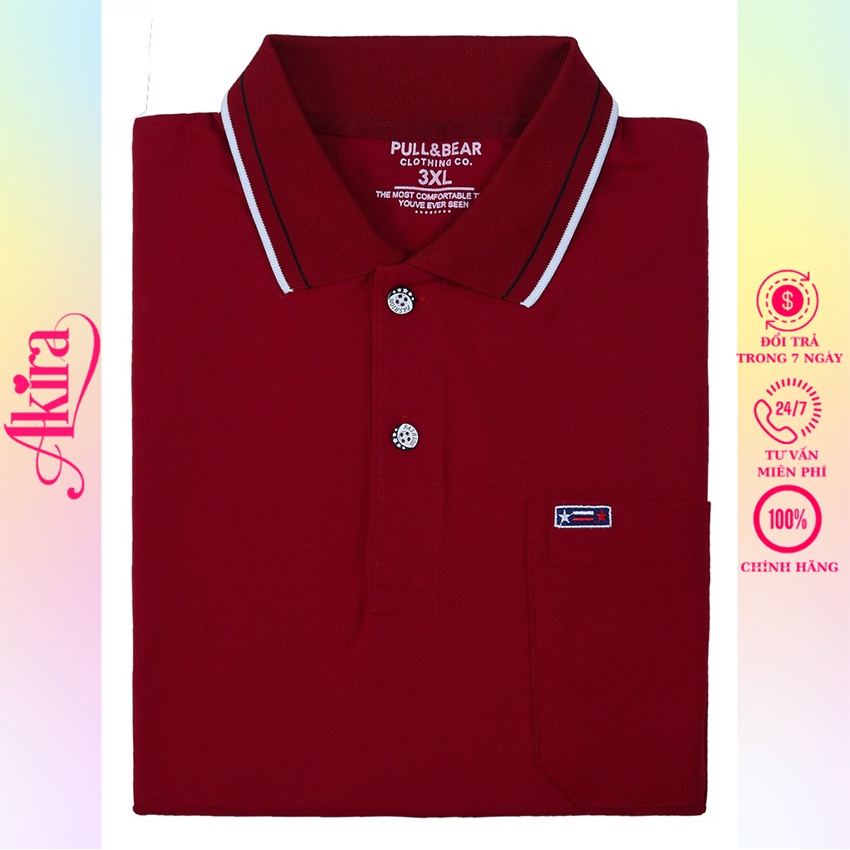 Áo polo nam chất vải cao cấp mềm mịn viền tay và viền cổ áo chất vải co giãn, form đẹp Aki PL70-5