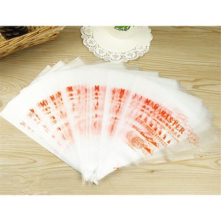 Túi bắt kem nilong vỏ sần dùng để bóp, bắt bông kem - combo 100 cái