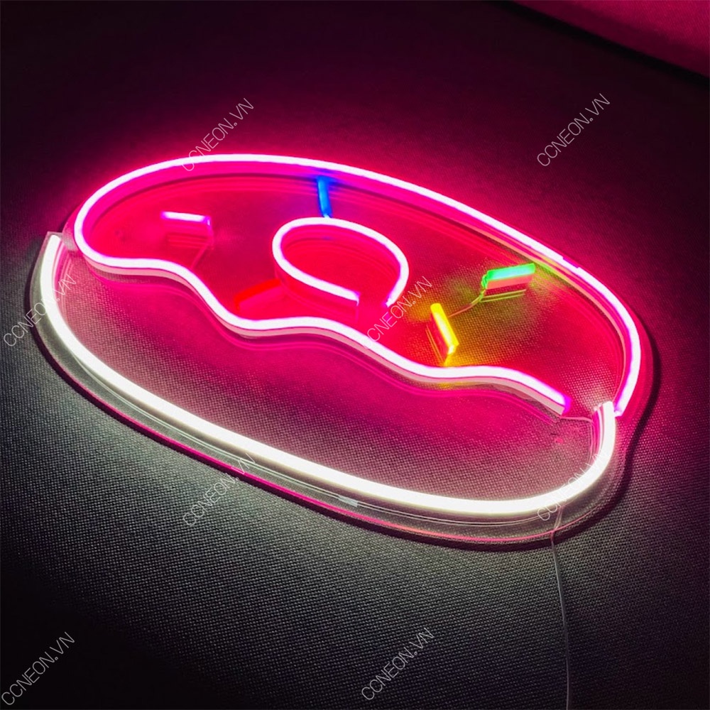 Đèn Trang Trí Led Neon Sign Hình Bánh Donut