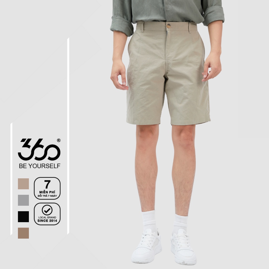 Quần short vải khaki thương hiệu thời trang Nam 360Boutique – QSKTK309