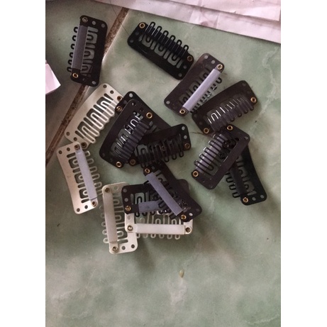 SET 10, SET 20, SET 50 KẸP PHÍM BẤM MÀU ĐEN GẮN VÀO TÓC GIẢ
