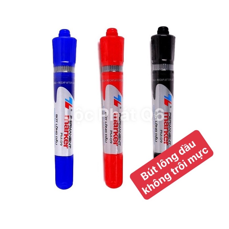 Bút lông dầu 2 đầu 3 màu ( 🔵 🔴 ⚫️) viết mã sản phẩm đánh dấu không trôi ...