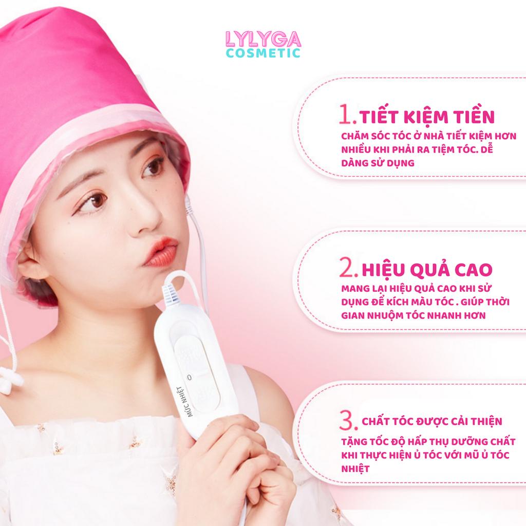 Mũ ủ tóc hấp tóc nhiệt tại nhà, nón kích nhiệt chống nước an toàn 2 cấp độ Tăng hiệu quả kem ủ tóc keratin collagen DC12 | BigBuy360 - bigbuy360.vn
