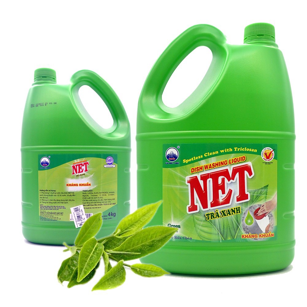 Nước rửa chén Net sạch (trà xanh 4kg) | Shopee Việt Nam