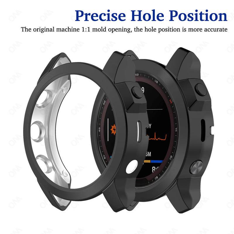 Ốp Bảo Vệ Siêu Mỏng Cho Garmin Fenix 7 7S 7X Đồng Hồ Thông Minh Ốp Lưng Chống Va Chạm TPU Mềm Vỏ Bảo Vệ Rỗng