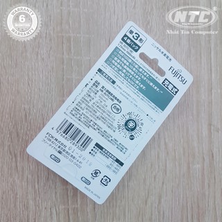 Vỉ 4 viên AA Fujitsu 1900mAh made in JAPAN - nội địa Nhật Bản (trắng)