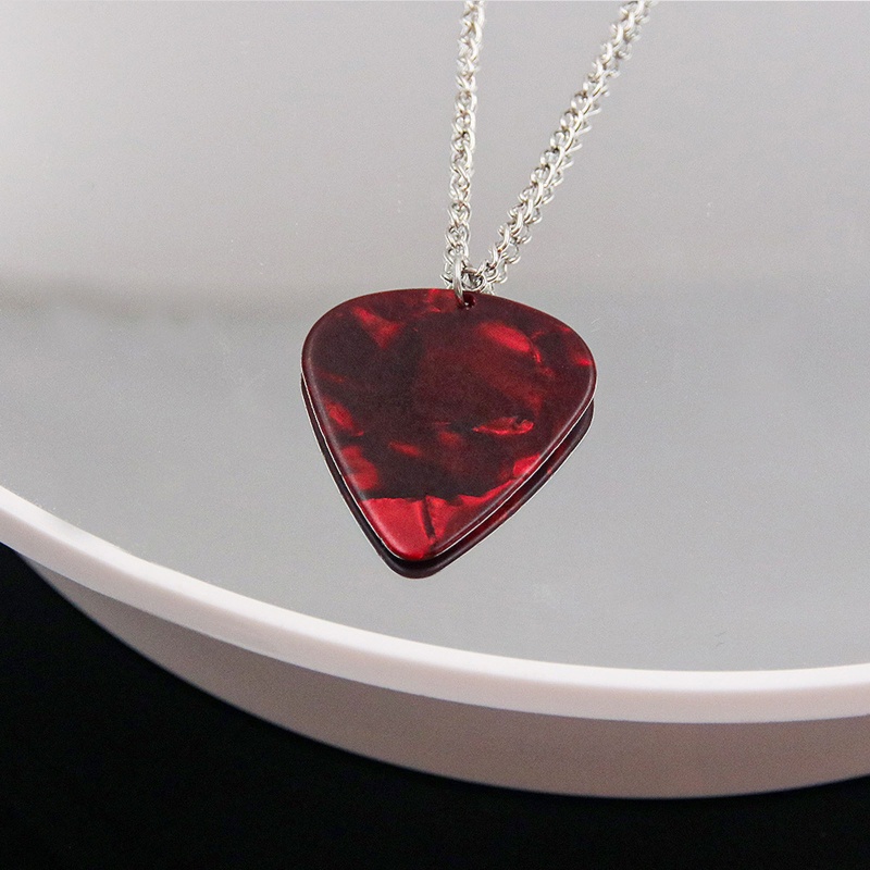 Coo Vòng cổ câu lạc bộ Hellfire độc đáo Eddie Munson Guitar Pick Mặt dây chuyền Vòng cổ